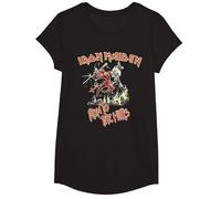 Iron Maiden Run to The Hills Maglietta, Ragazze, Nero, M