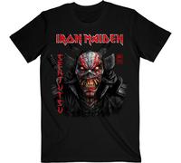 Iron Maiden Senjutsu Black Cover Vertical Logo autorizzato Uomo maglietta