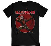Iron Maiden Senjutsu Eddie Archer Red Circle autorizzato Uomo maglietta