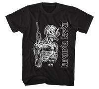 Iron Maiden - Somewhere Nel Tempo - American Classici - Solido Nero Adulto Corto
