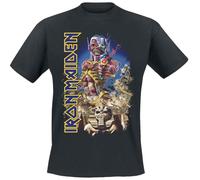 Iron Maiden Somewhere Uomo T-Shirt Nero 100% Cotone Regular