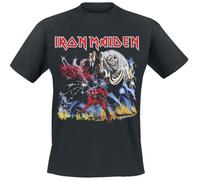 Iron Maiden Stranger Number of The Beast Uomo T-Shirt Nero 100% Cotone Regular