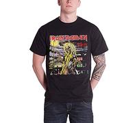 Iron Maiden T Shirt Killers Album eddie band logo Uomo nero nuovo Ufficiale