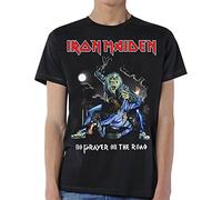 Iron Maiden - T-Shirt # M Black Unisex # No Prayer On The Road