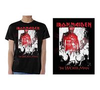 Iron Maiden 'The Wicker Man Smoke' (Nero) T-Shirt - NUOVO E UFFICIALE