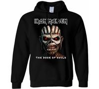 Iron Maiden - Felpa Con Cappuccio Pullover Large The Book Of Souls
