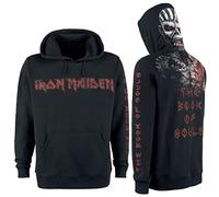 Iron Maiden The Book of Souls Eddie Uomo Felpa con Cappuccio Nero L 70% Cotone, 30% Poliestere Regular