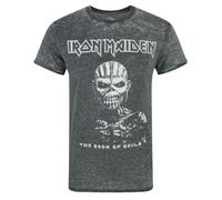 Iron Maiden The Book Of Souls Maglietta Burnout Uomo (NS8370)
