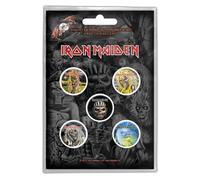 Iron Maiden - The Faces of Eddie Button (Badge Pack) Rock Merchandising