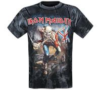 Iron Maiden The Trooper Allover Uomo T-Shirt Stampa Allover M 100% Cotone Regular
