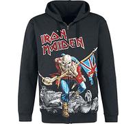 Iron Maiden The Trooper - Battlefield Uomo Felpa Jogging Nero XXL 80% Cotone, 20% Poliestere Regular