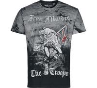 Iron Maiden The Trooper Uomo T-Shirt Grigio S 100% Cotone Regular