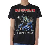 Iron Maiden Unisex T-Shirt: No Prayer On The Road (Nero)