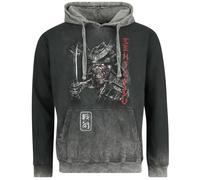 Iron Maiden Uomo Felpa con Cappuccio Grigio 100% Cotone Regular