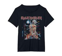 Iron Maiden Vintage Cityscape Maglietta, Donna Plus-Size, Nero, 6X