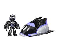 Iron Man and His Awesome Friends Marvel Black Panther Plane Action Figure & Toy Vehicle, 7,6 cm (7,6 cm) Super Hero Toys per bambini, dai 3 anni in su