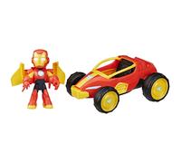 IRON MAN AND HIS AWESOME FRIENDS Marvel Iron Racer Action Figure & Toy Vehicle,