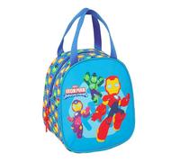 IRON MAN - Borsa portamerienda, portatile, qualità e massima resistenza, porta cibo, ricreazione, 19 x 14 x 22 cm