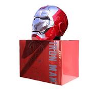 Iron Man Casco Elettrico,1:1Indossabile Casco Apertura e Chiusura Automatica Maschera Casco,Controllo Touch Multi-Pezzo e Controllo Vocale Inglese One Size A
