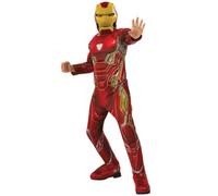 Iron Man Deluxe Ragazzi Costume Avengers 4 Bambini Autorizzato Vestito