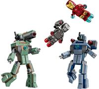 LEGO ǀ Marvel Iron Man e War Machine Contro i Droni Hammer - Giocattolo da Costruire con 2 Minifigure e 2 Action Figure con Shooter - Regalo da Supereroi per Bambini da 7 Anni in su - 76320