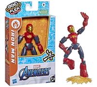 Iron Man Fire Mission Action Figure Bend and Flex Avengers Marvel Snodabile
