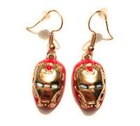 Iron Man Orecchini Pendenti Maschera Tony Stark Metallo Nichel Free Comics