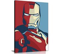 Iron Man Retro Pop Art Canvas Wall Art Picture Print (18X12)