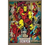 Iron Man Tela Stampa Retro 60 x 80 cm