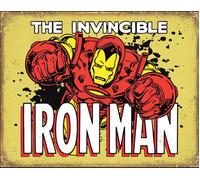 Iron Man The Invincible (Paesaggio) Segno Del Metallo 400mm x 310mm
