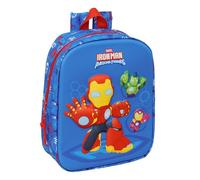 IRON MAN - Zaino da asilo 3D, facile da pulire, ideale per bambini di diverse età, comodo e versatile, qualità e resistenza, 22 x 10 x 27 cm