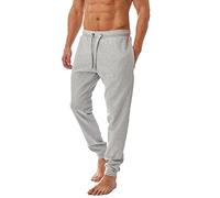 Iron Mountain IMPNT206 Pantaloni da Jogging ecologici per Uomo Realizzati con Filati riciclati, Fondo con Polsini, Grigio Chiaro Marl, XL