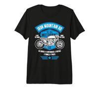 Iron Mountain Road US-16A Design motociclistico del South Dakota Maglietta Premium