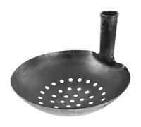 Iron Muck Scooper Ladle - Metal Dung Removal Scoop, Outdoor Sifting Tool, Yard Well Drainage Path Gutter Sludge Mud Debris Cleaning Equipment for Garden Farm Maintenance Work