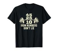 Iron Numbers Don’t Lie Strength Training Motivation Maglietta