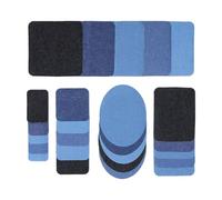 Iron On Denim Patches - Fabric Jean Repair Patch Kit | 25 Pieces Denim Patches Pack, Workwear Pants Jacket Bag Repair, Heavy Duty Clothing Mending Ṕatches With Heat Bond Adhesive Backing Reinforcemen
