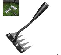 Iron Rake for Gardening and Weeding - Detachable Hand Weeder Puller Tool, Durable & Lightweight for Effective Lawn, Yard & Farm Uprooting (5)