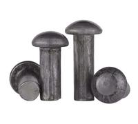 Iron Semi-round Head Solid Rivets, Round Head Drive Rivets, Diameter 3-10mm, Suitable for Factories and Home Renovations (M4*5)