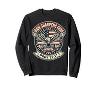 Iron Sharpens Iron Christian Men Bible Scripture Gym Workout Felpa