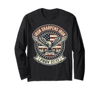 Iron Sharpens Iron Christian Men Bible Scripture Gym Workout Maglia a Manica