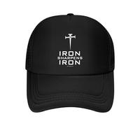Iron Sharpens Iron Donna Uomo Berretto da Baseball Regolabile Snapback cap Classic Cappello Trucker per All'Aperto Sport Tennis