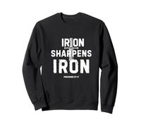 Iron Sharpens Iron Proverbs 27:17 Christian Spada Design Felpa