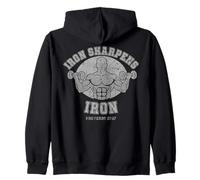 Iron Sharpens Iron Proverbs 27 17 Felpa con Cappuccio