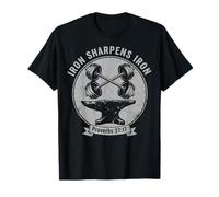 Iron Sharpens Iron Proverbs 27 17 Maglietta