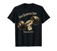 Iron Sharpens Iron Proverbs 27 17 Maglietta