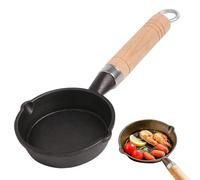 Iron Small Egg Pan, Cast Skillet, Frying Cookware, Drip-Spouts, Pre-Seasoned, Oven Safe, Sturdy Material, Compact Size, Heat Retention, Perfect for Kitchen, Home, Restaurant Use