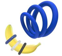 Iron-Story Anello flessibile in gomma a spirale blu in silicone facile da usare