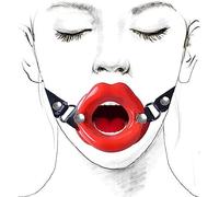 Iron-Story Red Lip Shape Mouth Open Kit Giocattolo Felice del Gioco della Camera da Letto della Coppia