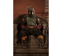 STAR WARS MANDALORIAN BOBA FETT on THRONE DELUXE 1/10 STATUE 18 cm IRON STUDIOS