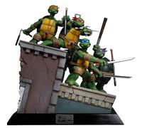 Iron Studios Statua Art Scale 1/10 Tartarughe Ninja Set Prima Copertina TMNT (Versione Firmata da Kevin Eastman) 26 cm